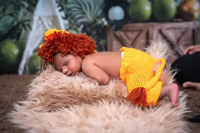 Sleeping newborn portrait