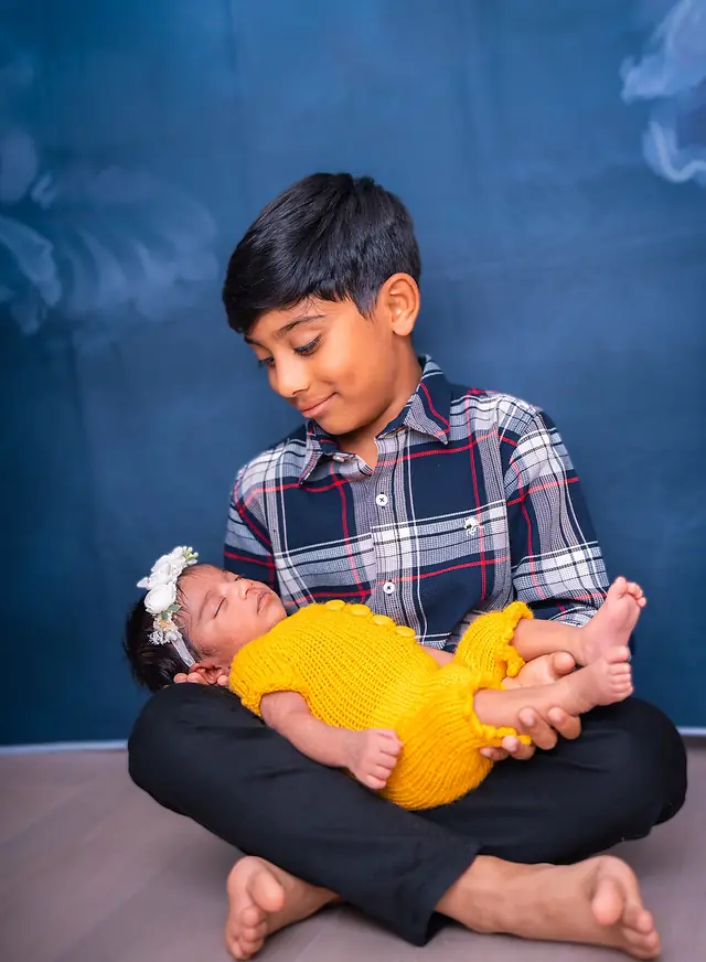 Newborn portrait session