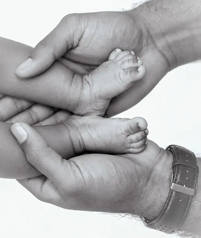 Newborn feet detail